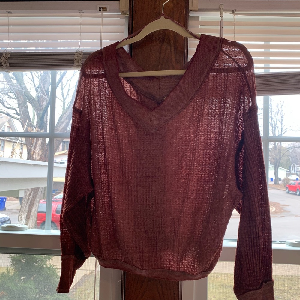 Free People Off the Shoulder long sleeve top